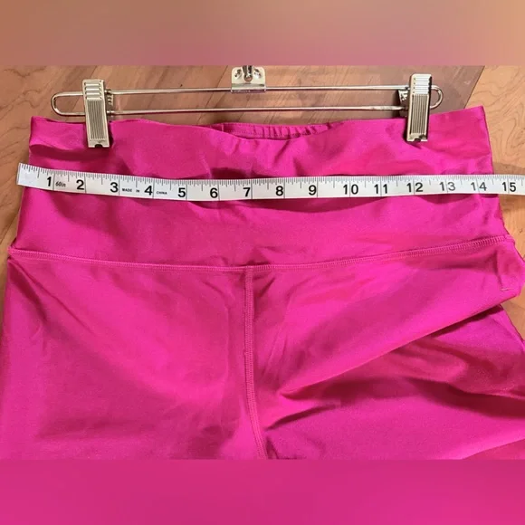 Athleta Elation Shine Tight High-Waisted Leggings Neon Bright Pink Size L - Picture 7 of 10